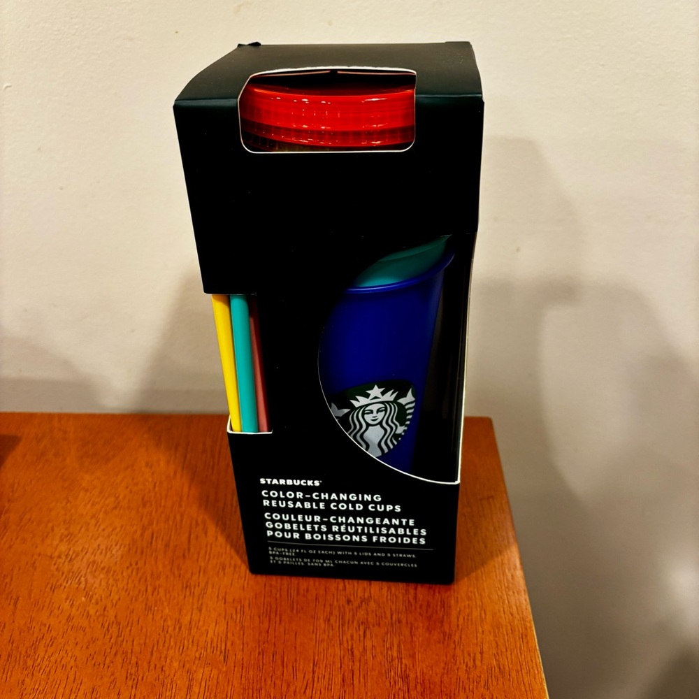 Starbucks Color-Changing Reusable Cold Cups NIB 2020